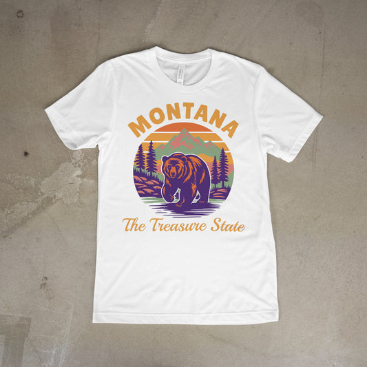 Montana “The Treasure State” Vintage Tee